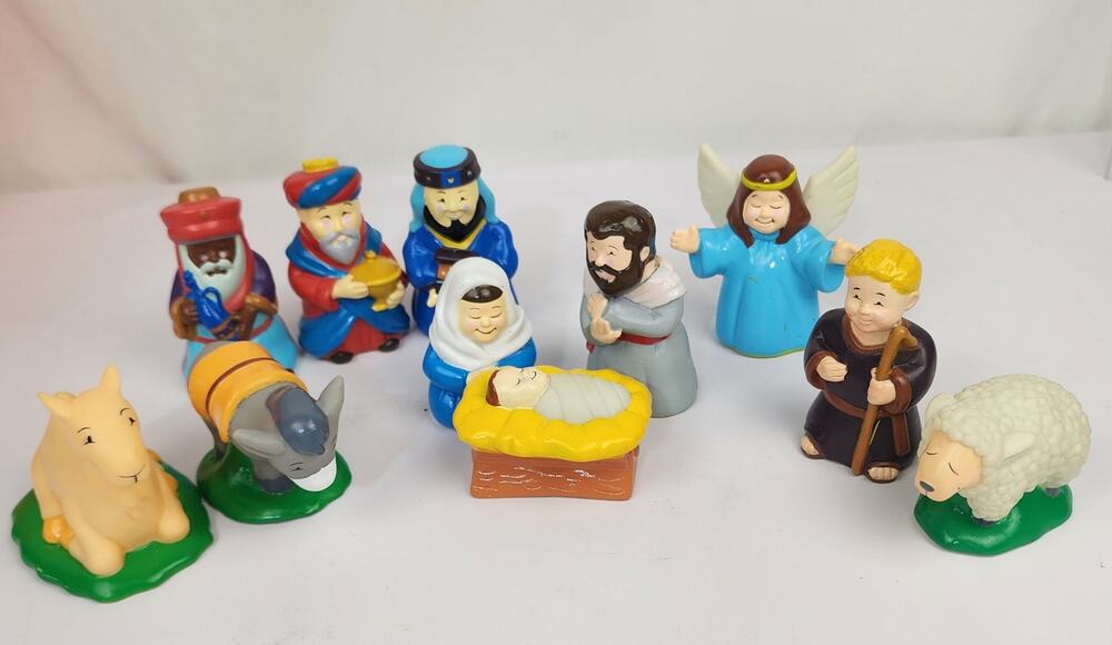 Zany Brainy Child’s First Nativity Play Set Holy Family Animals Wisemen Angel